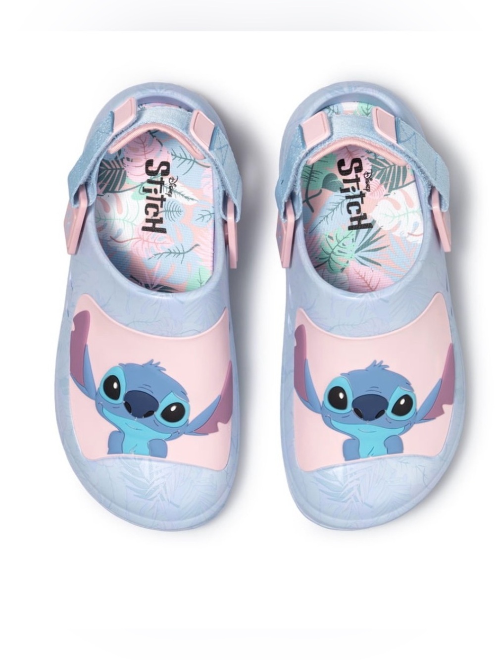 Disney Kids' Stitch Light Blue & Pink Water Shoes